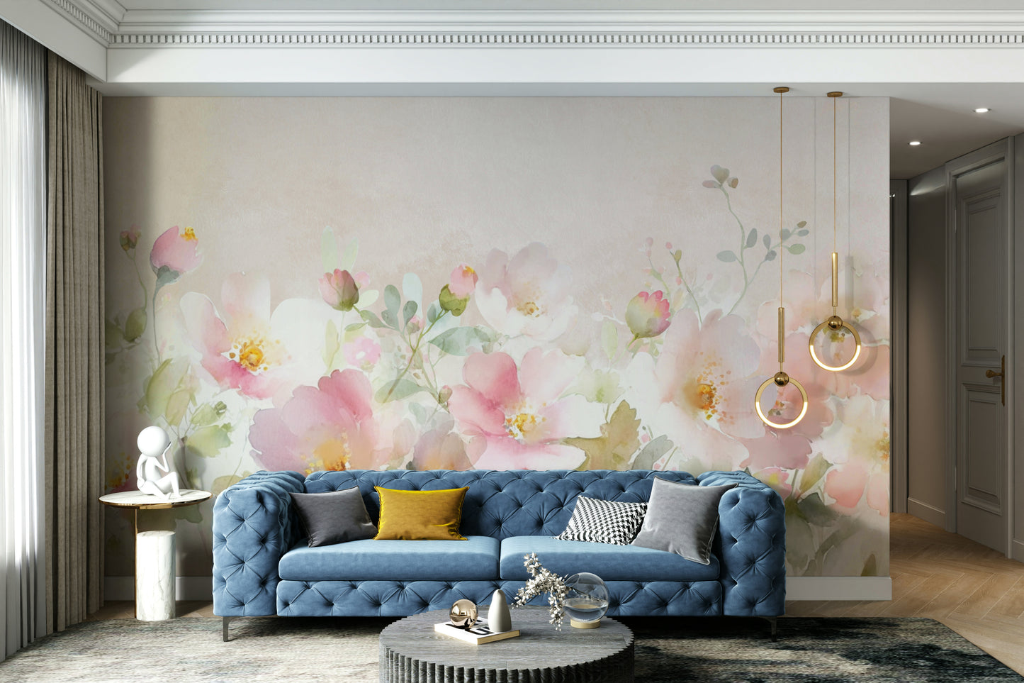 Easy to install wall mural

