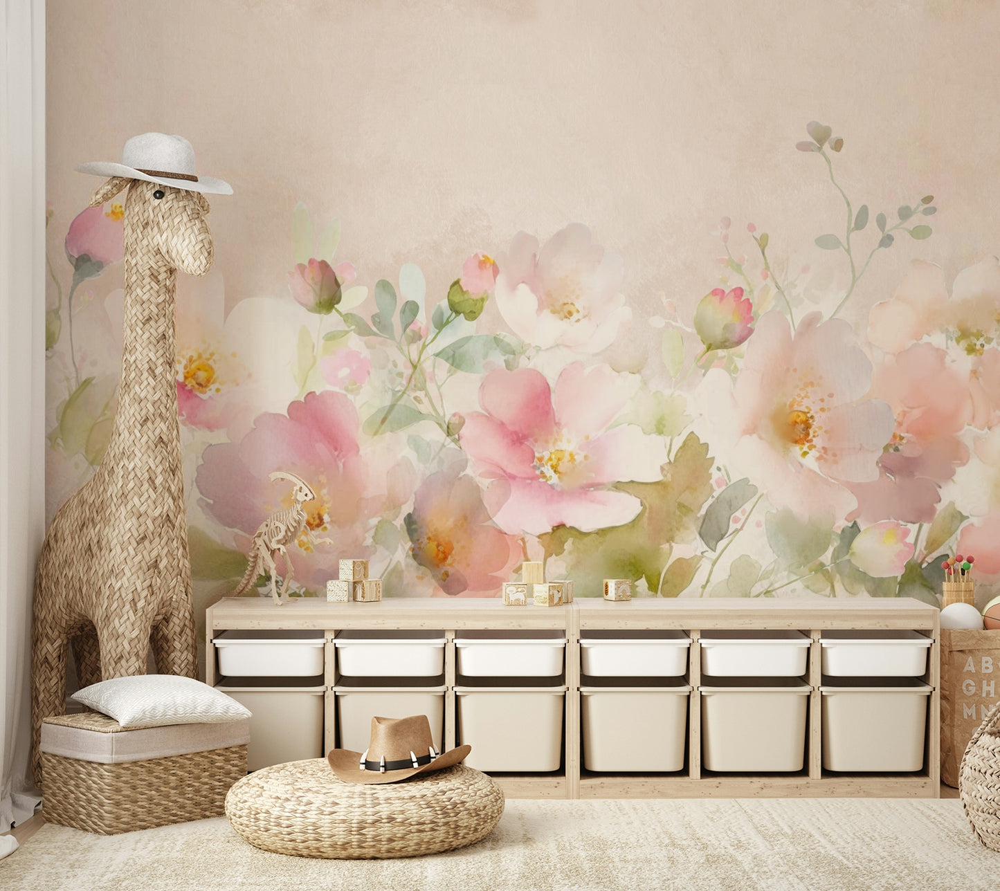 Light pastel rose wallpaper

