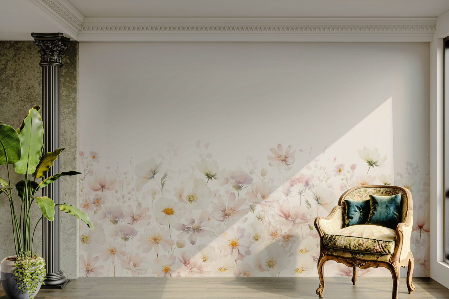 Gentle meadow bloom wallpaper

