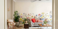 Watercolor Wildflower Meadow wall mural


