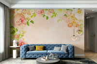 Blooming rose mural wallpaper

