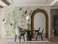 Gentle foliage wallpaper design

