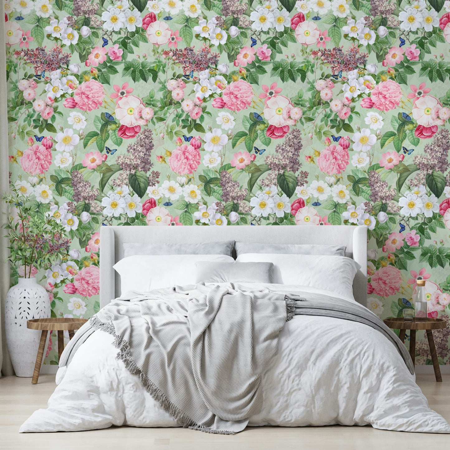 Durable leaf design wallpaper

