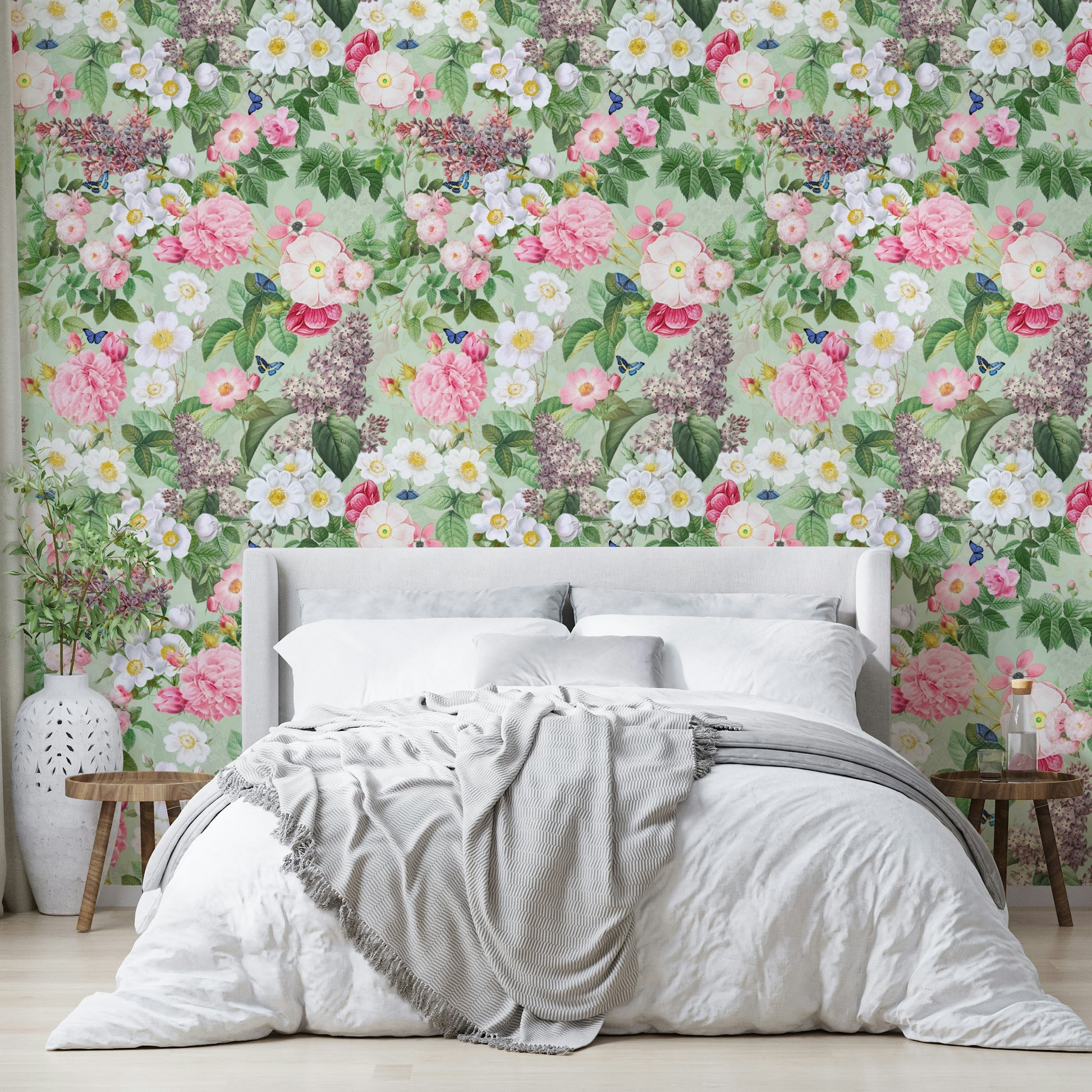 Durable leaf design wallpaper

