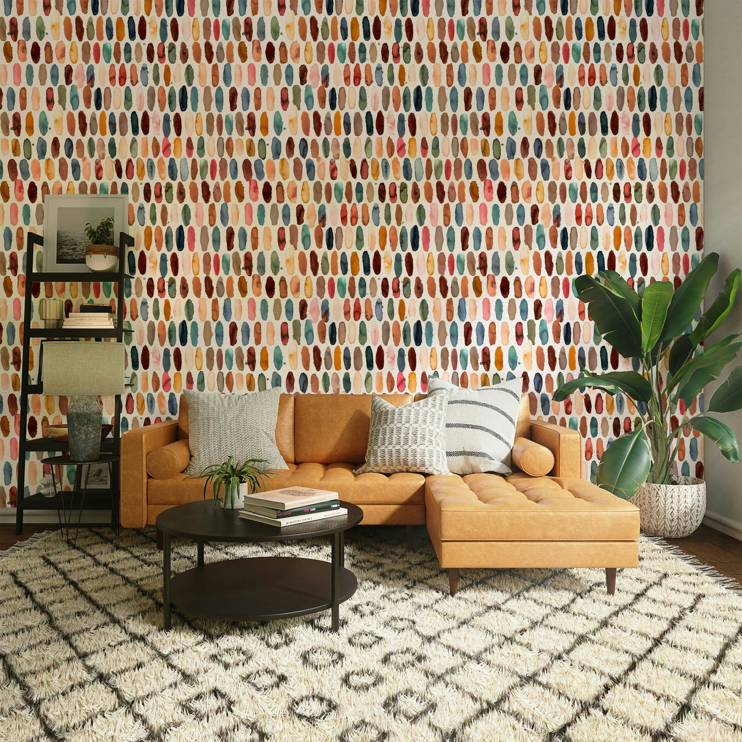 Sleek geometric wallpaper perfect for modern minimal spaces.

