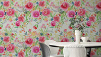  Spectacular Whimsical Flowers Roses Nature Wallpaper with vibrant red and pink roses.

