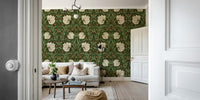 Elegant vintage wallpaper for living rooms

