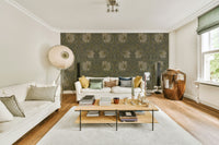 Victorian floral wallpaper design

