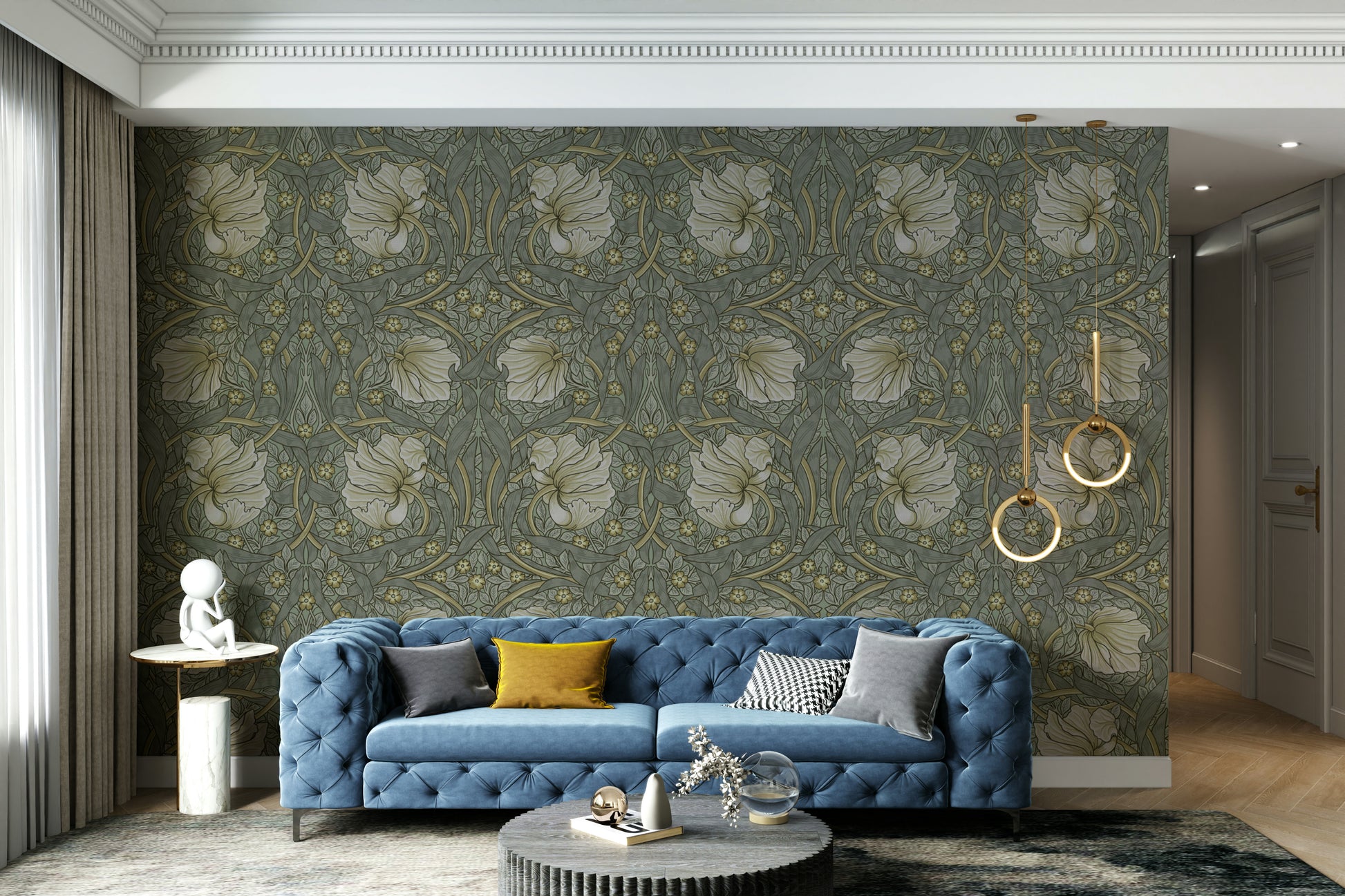 Classic William Morris wallpaper for walls

