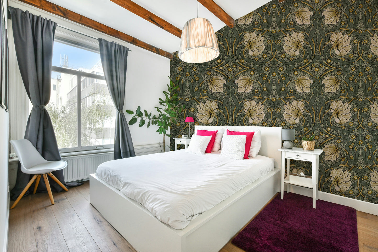 Natural motif wallpaper for interiors

