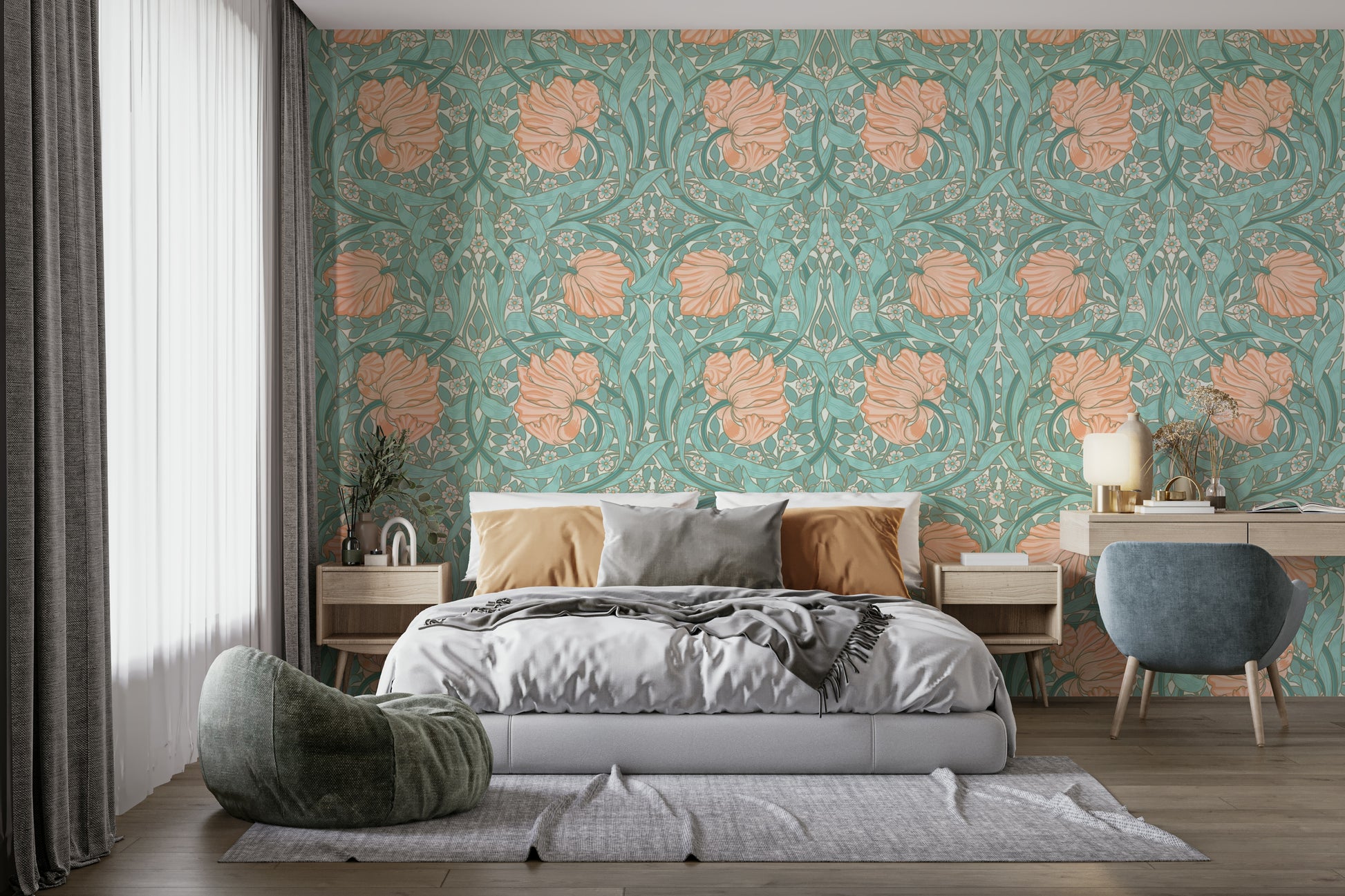 Timeless Victorian wallpaper pattern


