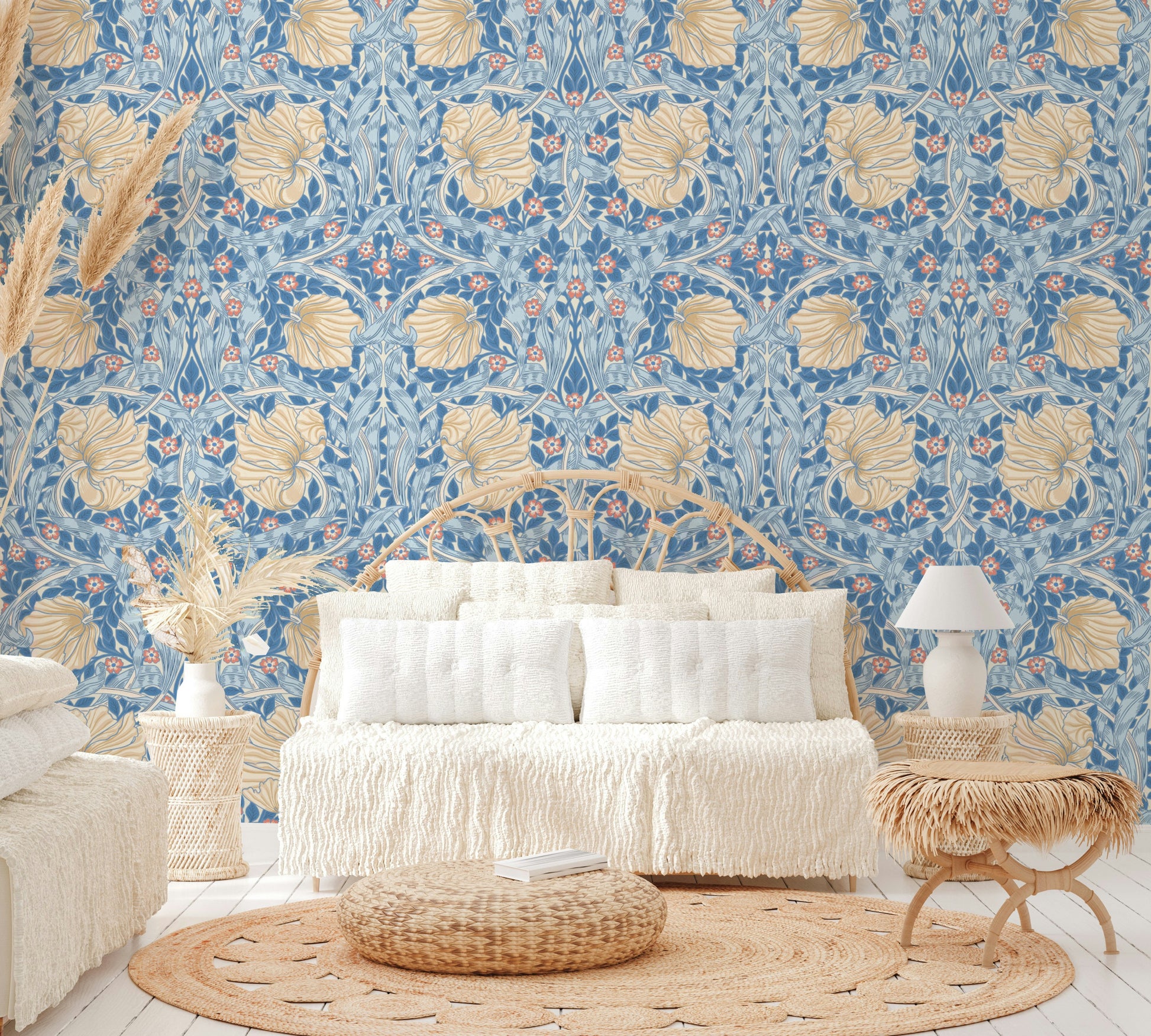 Classic William Morris wallpaper for walls

