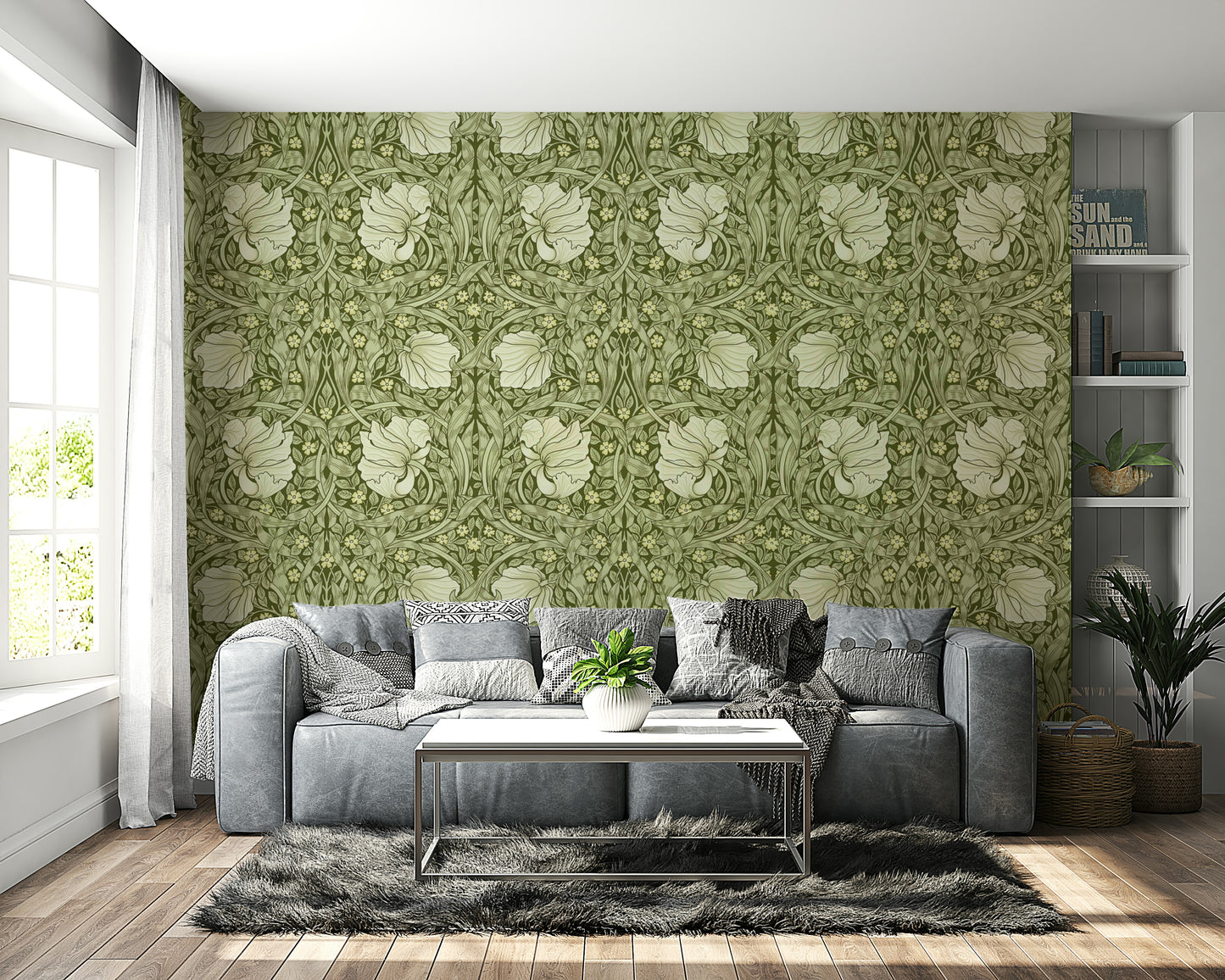 Classic William Morris wallpaper for walls

