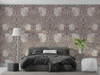 Elegant floral wallpaper for living rooms

