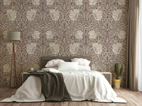 Pimpernel wallpaper with rich natural tones

