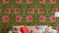 Timeless pimpernel wallpaper in earthy tones

