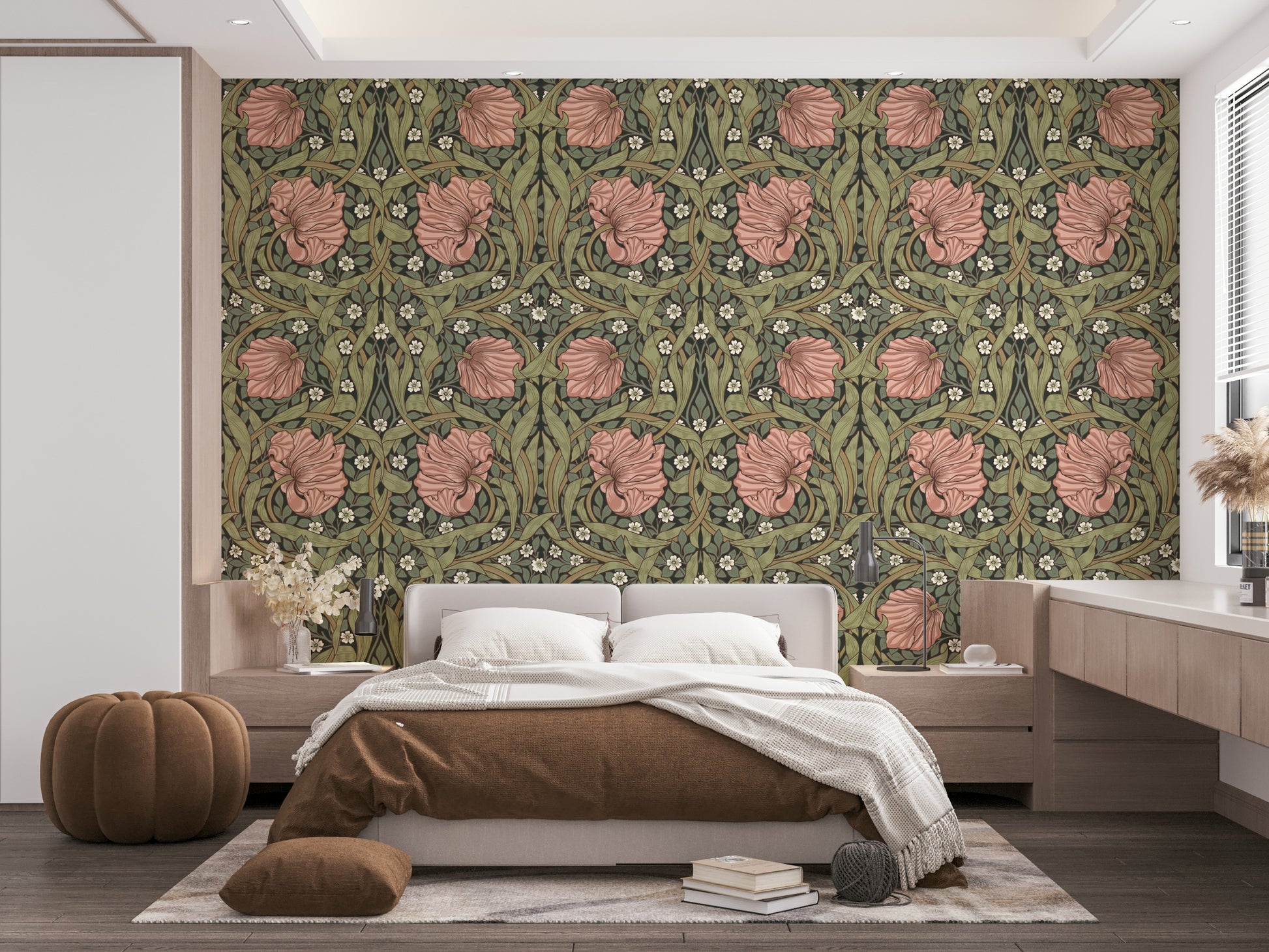 Classic floral design featuring pimpernel flowers

