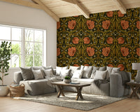 Traditional William Morris wallpaper for living rooms


