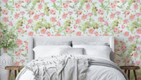Blushing roses wallpaper for walls

