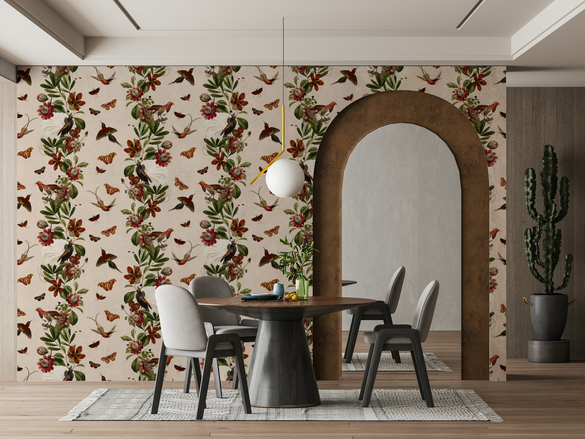 Vibrant tropical wallpaper bringing nature’s beauty to your space


