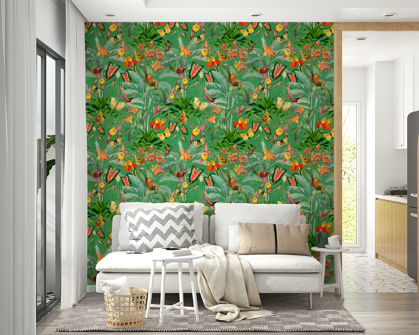 Tropical wallpaper bringing the beauty of the jungle into your home

