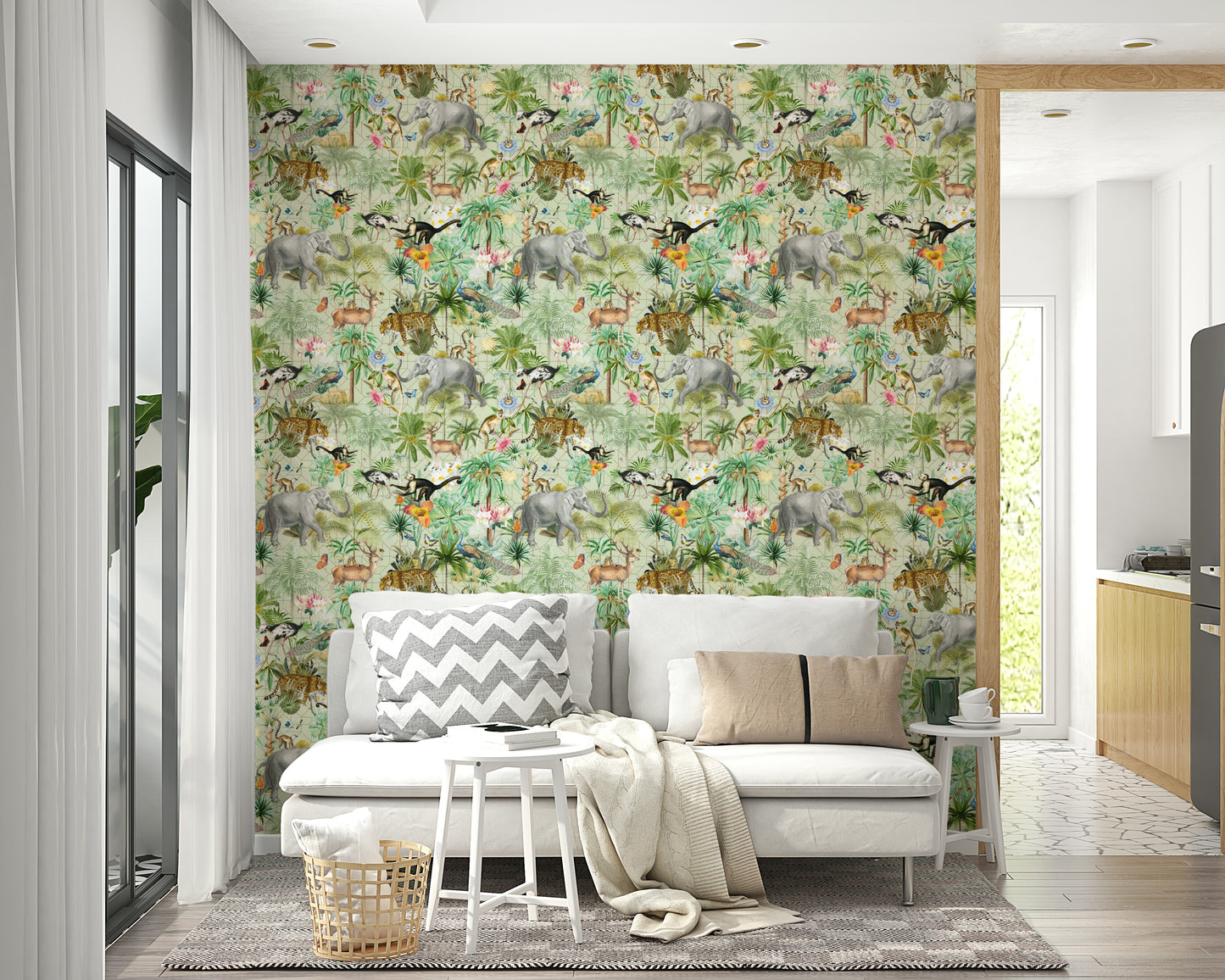 Jungle Opulence wall mural bringing opulence and nature into your home.

