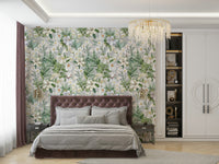 Serene Botanical Bloom 1 wall mural with nature-inspired floral design.

