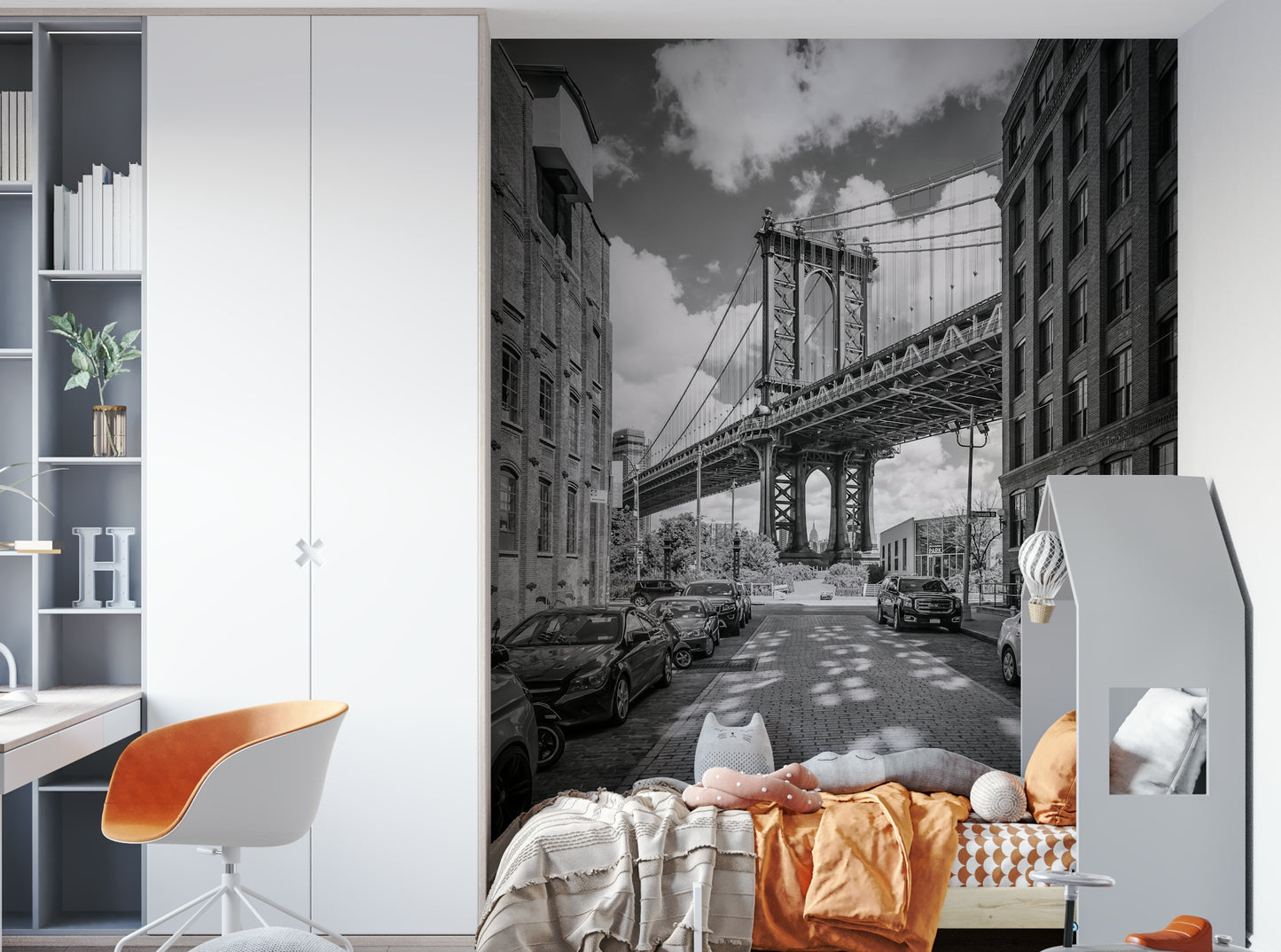 NEW YORK CITY Manhattan Bridge Wall Mural