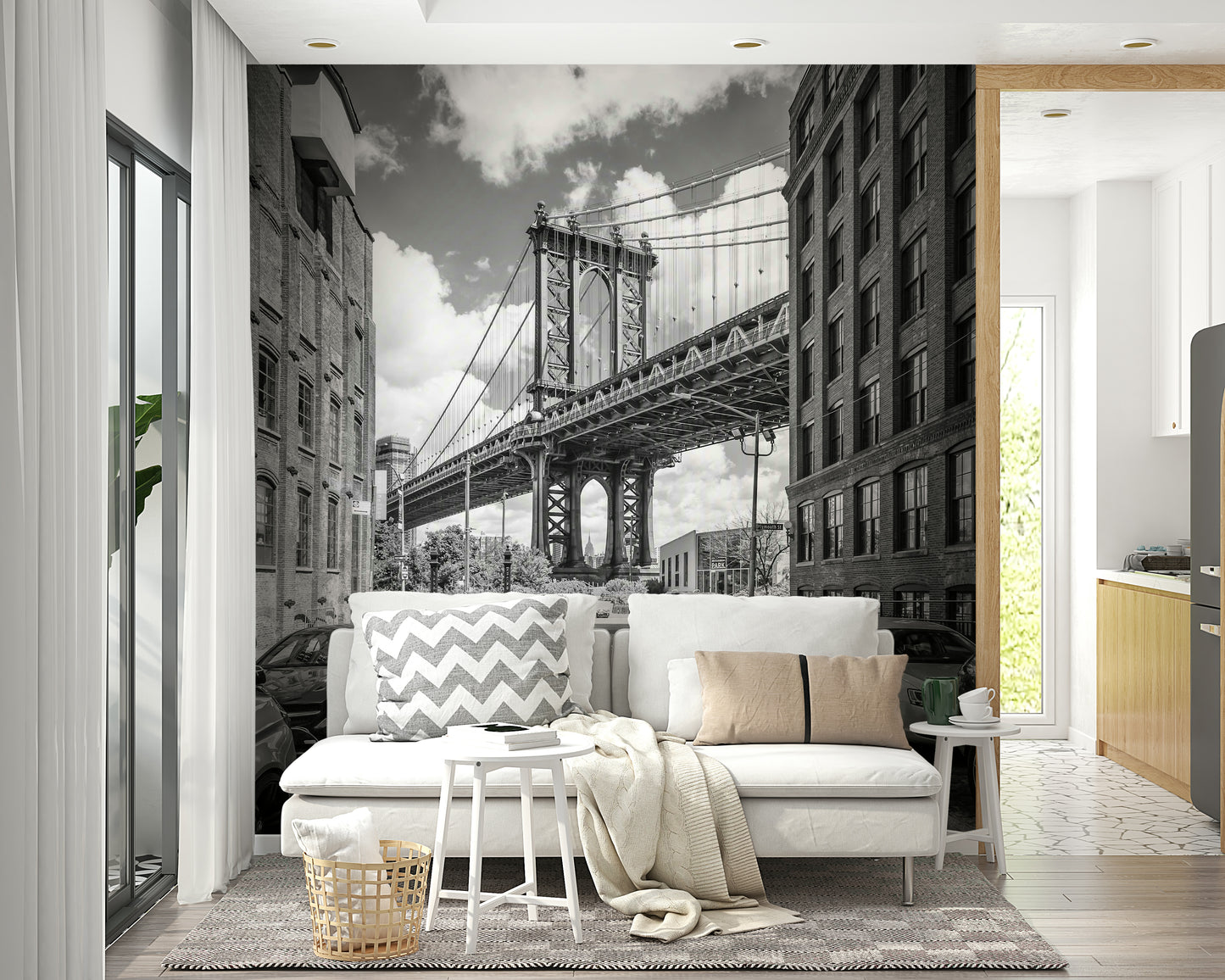 NEW YORK CITY Manhattan Bridge Wall Mural