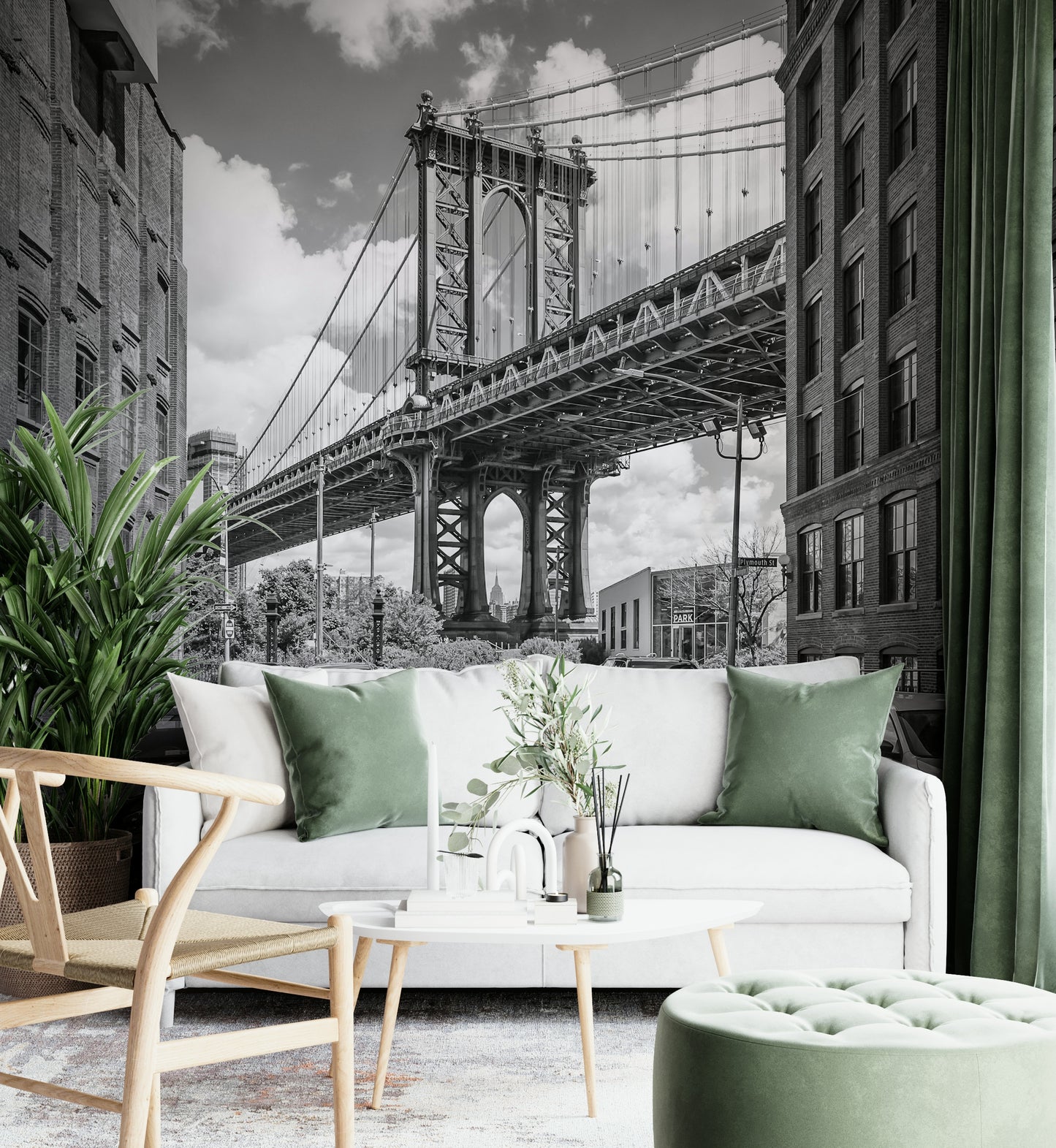 NEW YORK CITY Manhattan Bridge Wall Mural