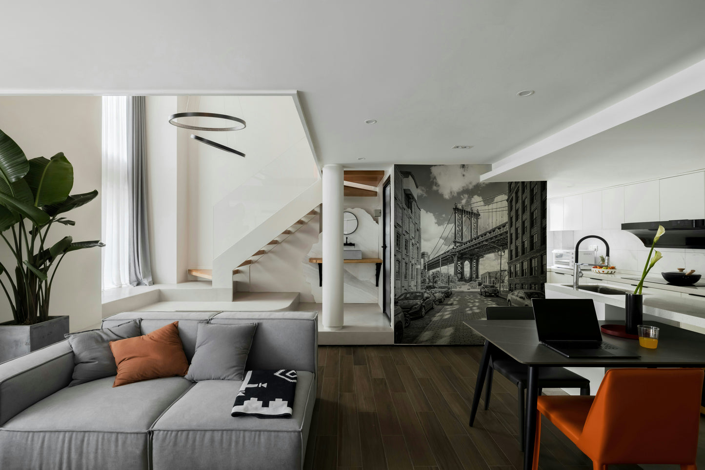 NEW YORK CITY Manhattan Bridge Wall Mural