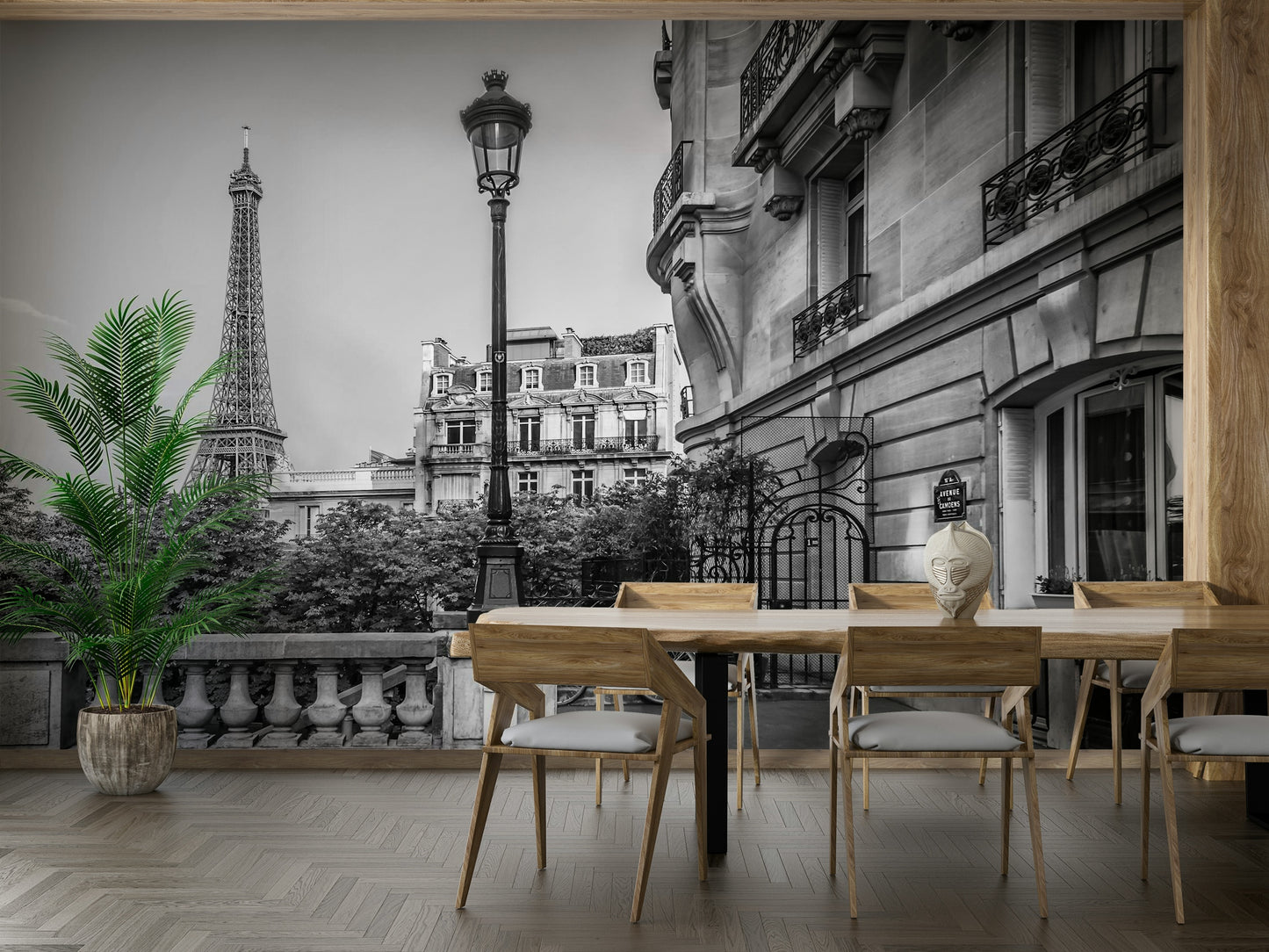 Parisian Charm | monochrome Wall Mural