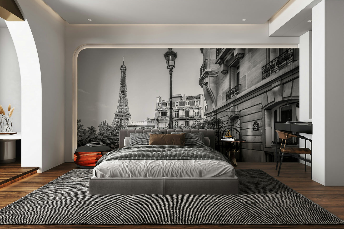 Parisian Charm | monochrome Wall Mural