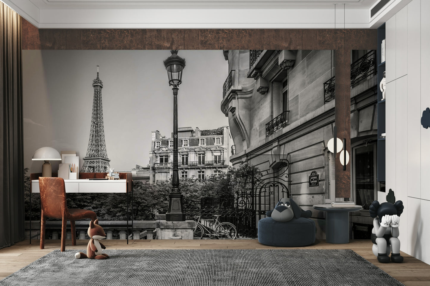 Parisian Charm | monochrome Wall Mural