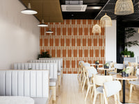 Contemporary geometric wallpaper for stylish interiors.

