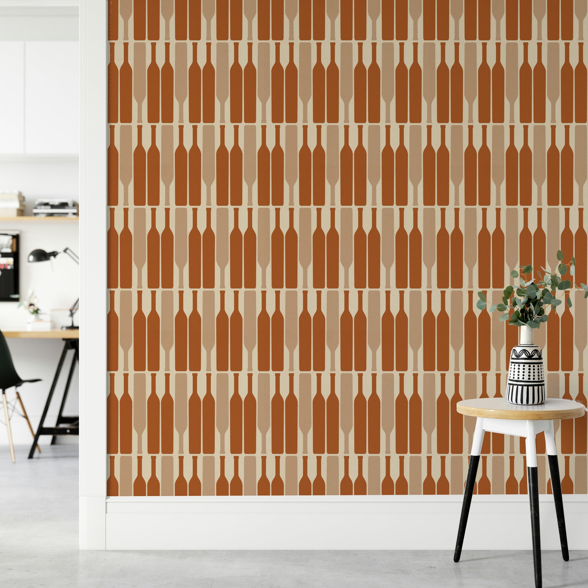 Bold geometric design in rich colors for any room.

