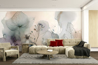 Serenity Blossom Dream wall mural with soft flowers

