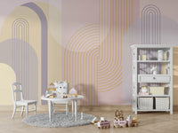 Soft, smooth arches wall mural to enhance tranquility in your space.

