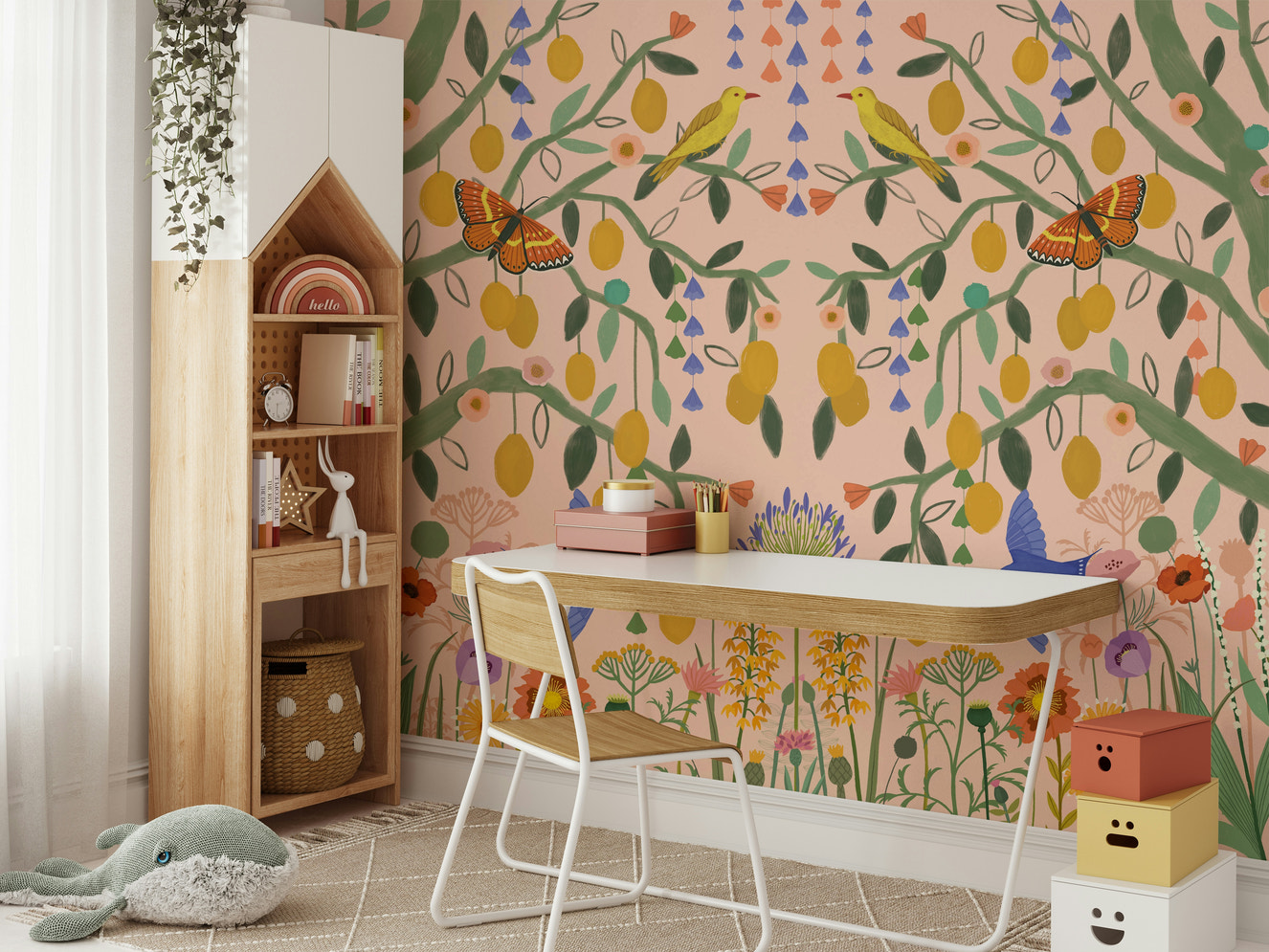 Lemon Trees Wall Mural