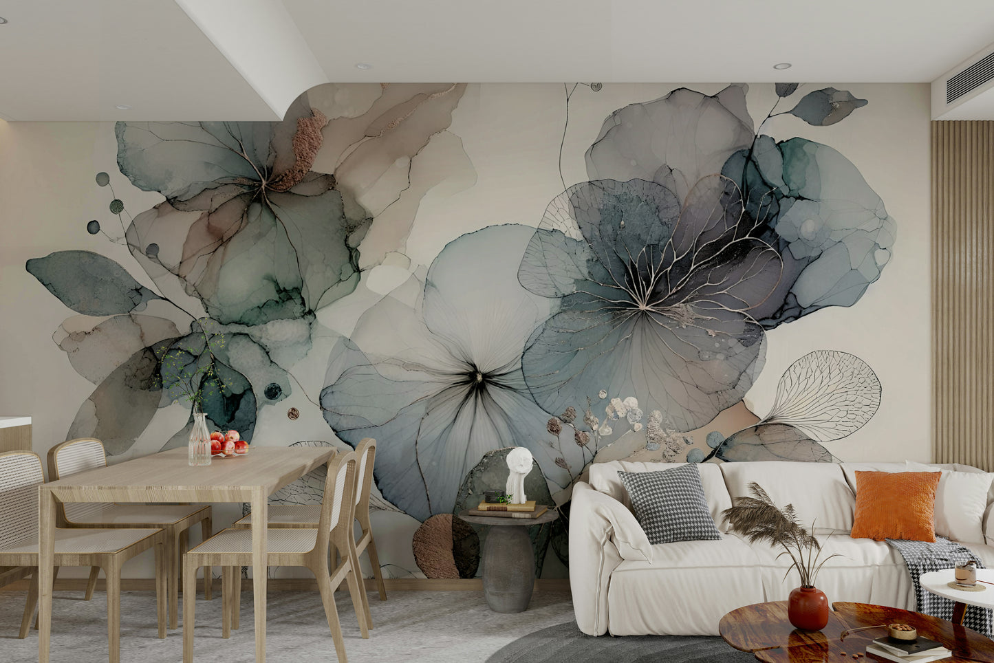 Dreamy Florals Wall Mural