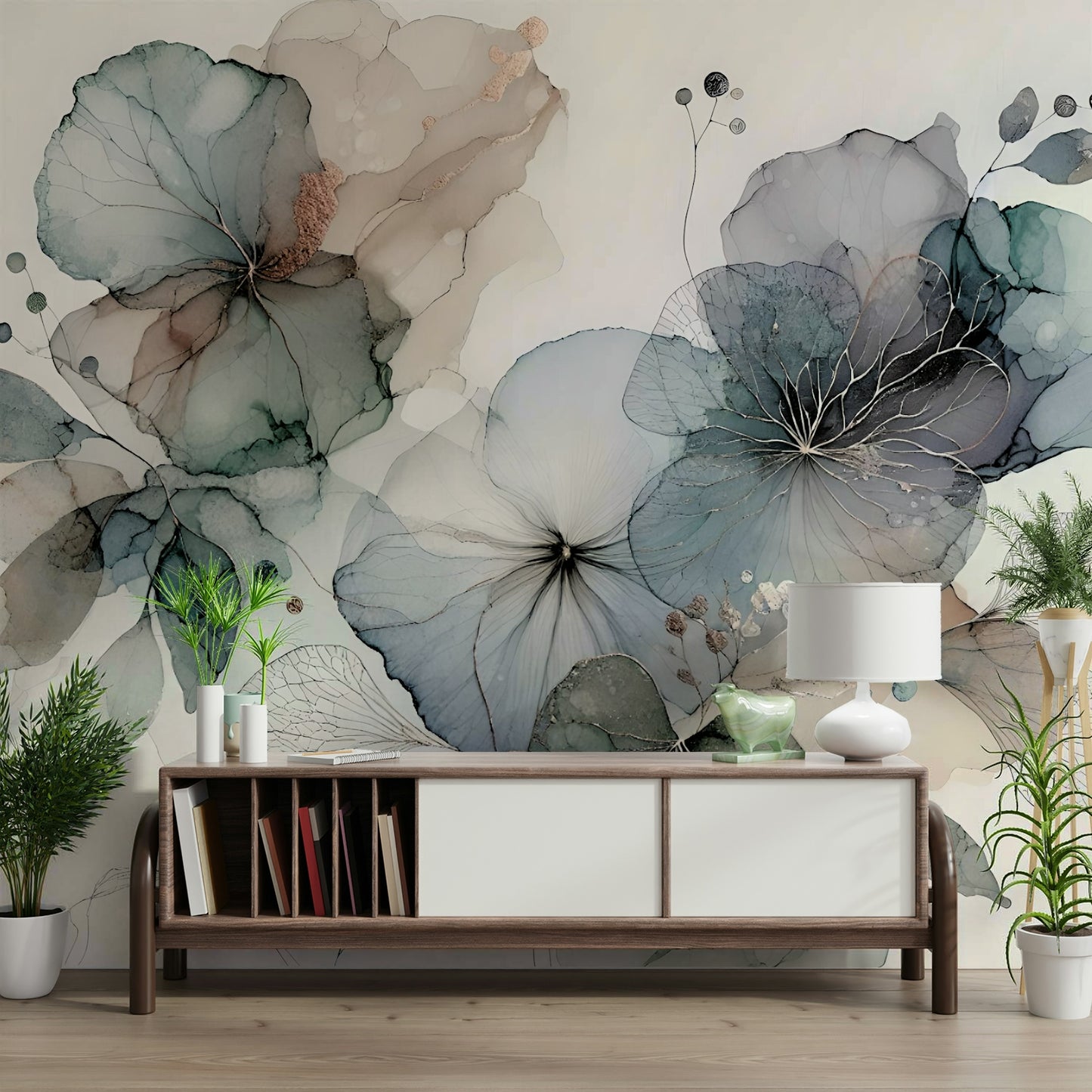 Dreamy Florals Wall Mural