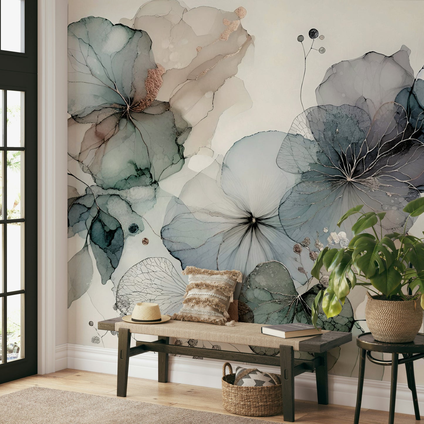 Dreamy Florals Wall Mural