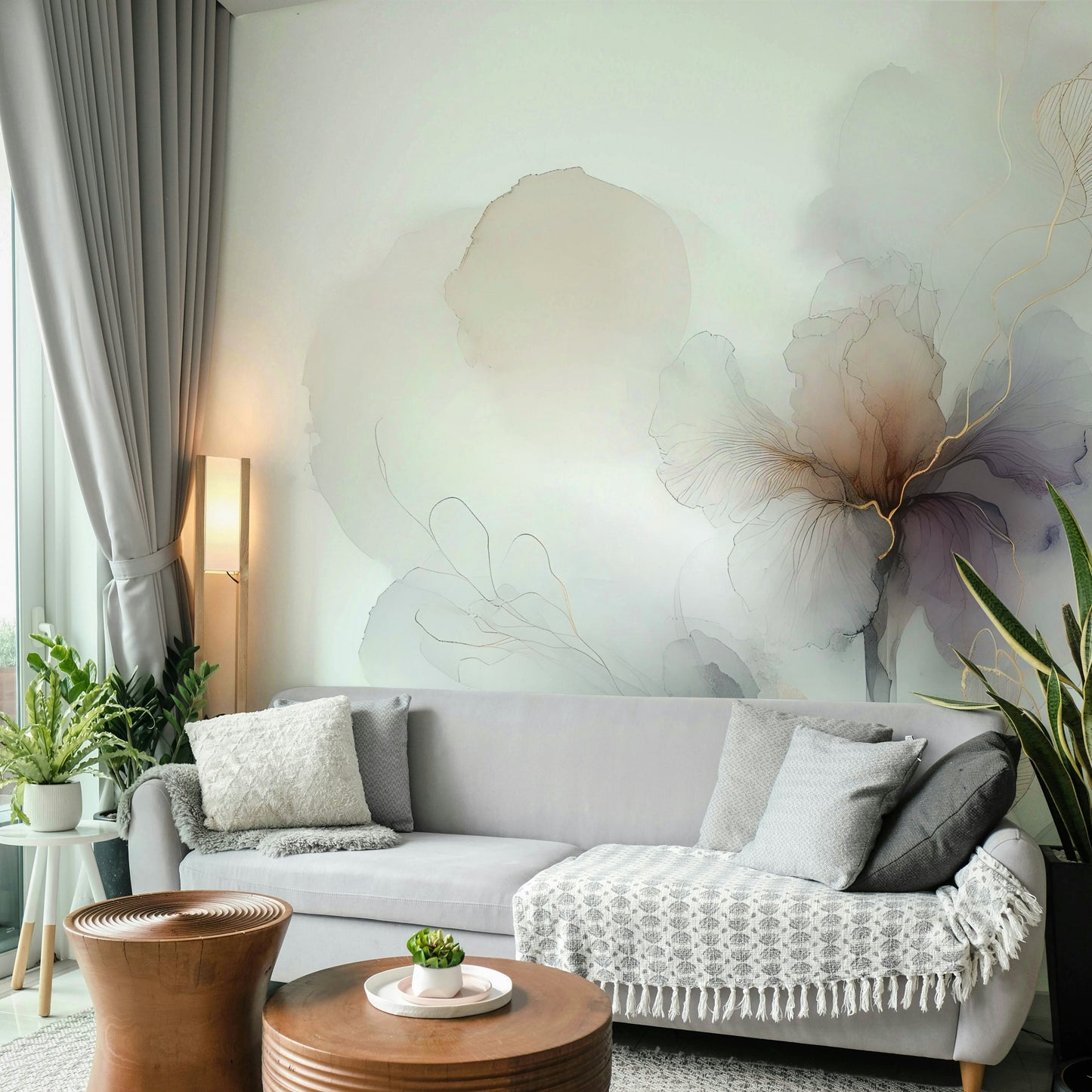 Golden Vein Botanica Wall Mural
