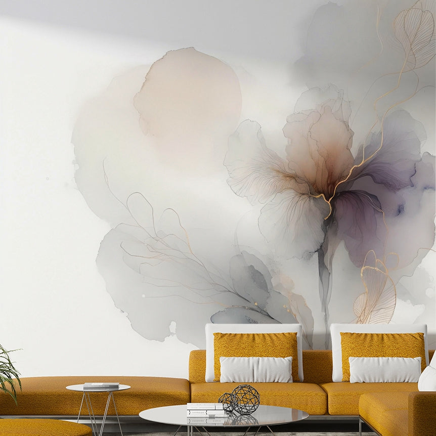 Golden Vein Botanica Wall Mural