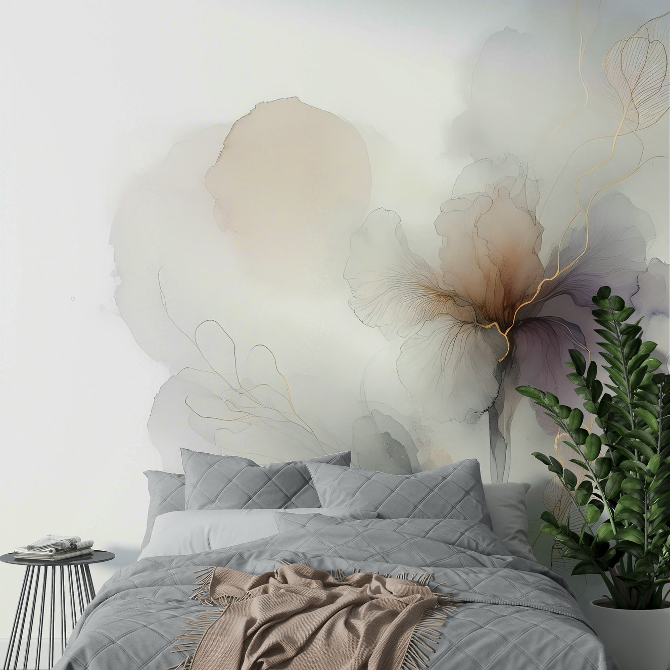 Golden Vein Botanica Wall Mural