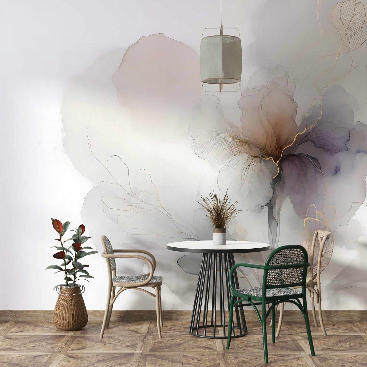 Golden Vein Botanica Wall Mural