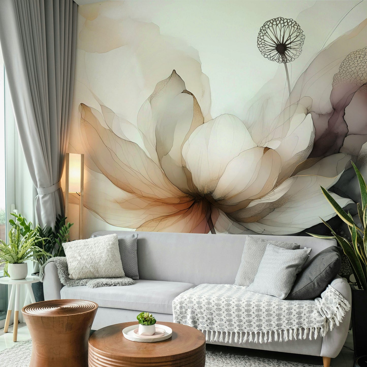 Lotus Botanica Dream Wall Mural