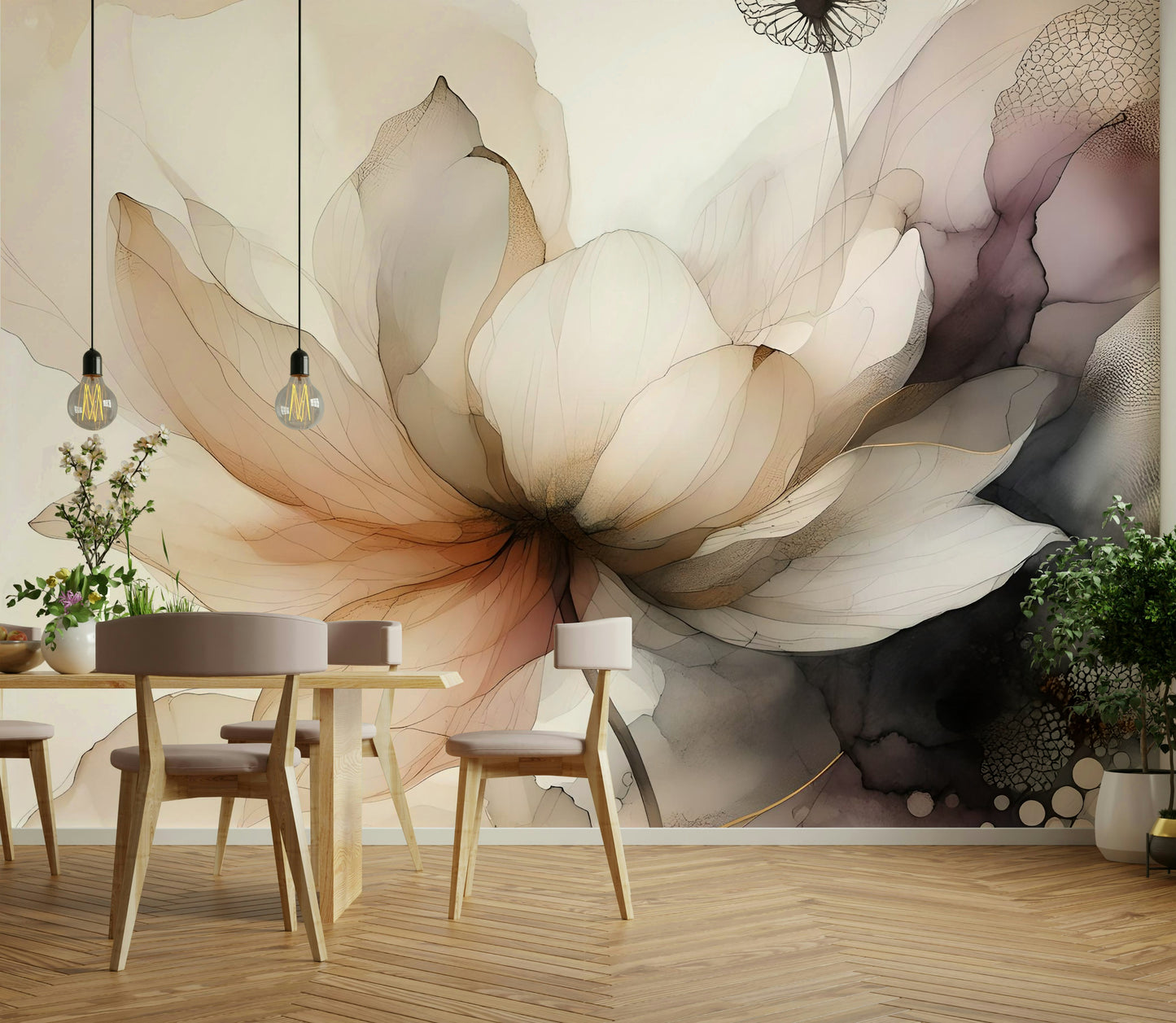 Lotus Botanica Dream Wall Mural