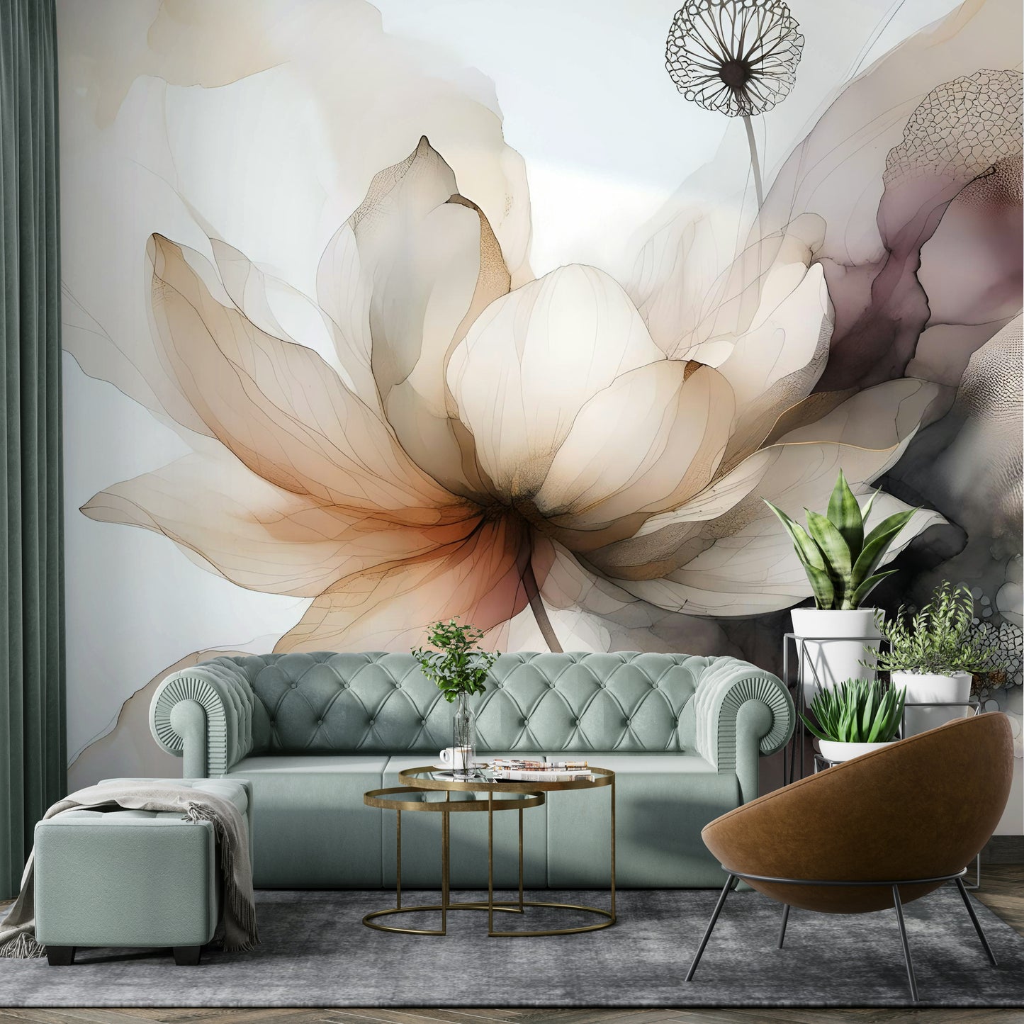 Lotus Botanica Dream Wall Mural