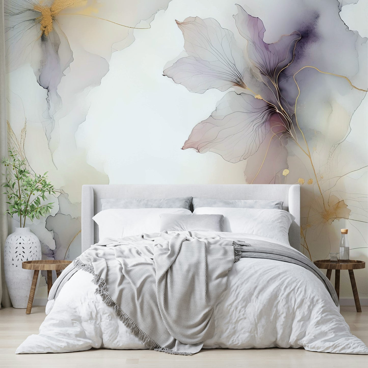 Lilac Blossom Hues Wall Mural